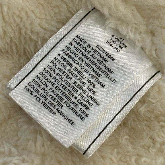 Spotted Zebra Pink Metallic Girls Jacket- size 4T - Picture 5 of 7